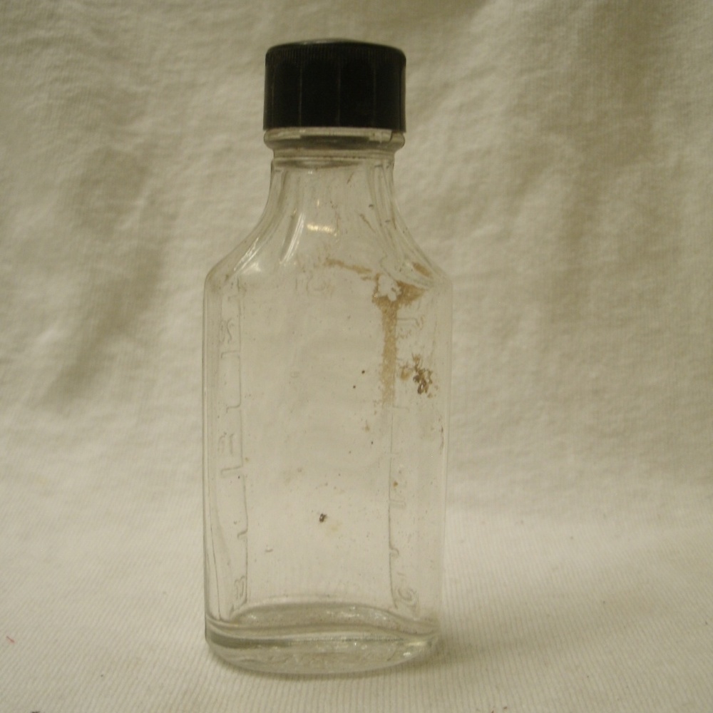 vintage Clear Glass Owens Medicine Bottle